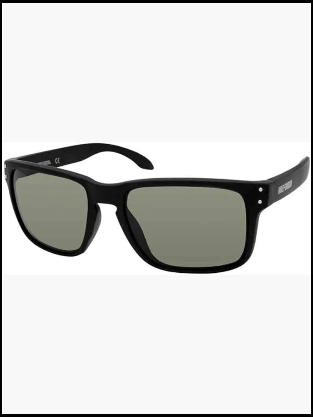 Retro Square Sunglasses with Green UV Protective Lenses